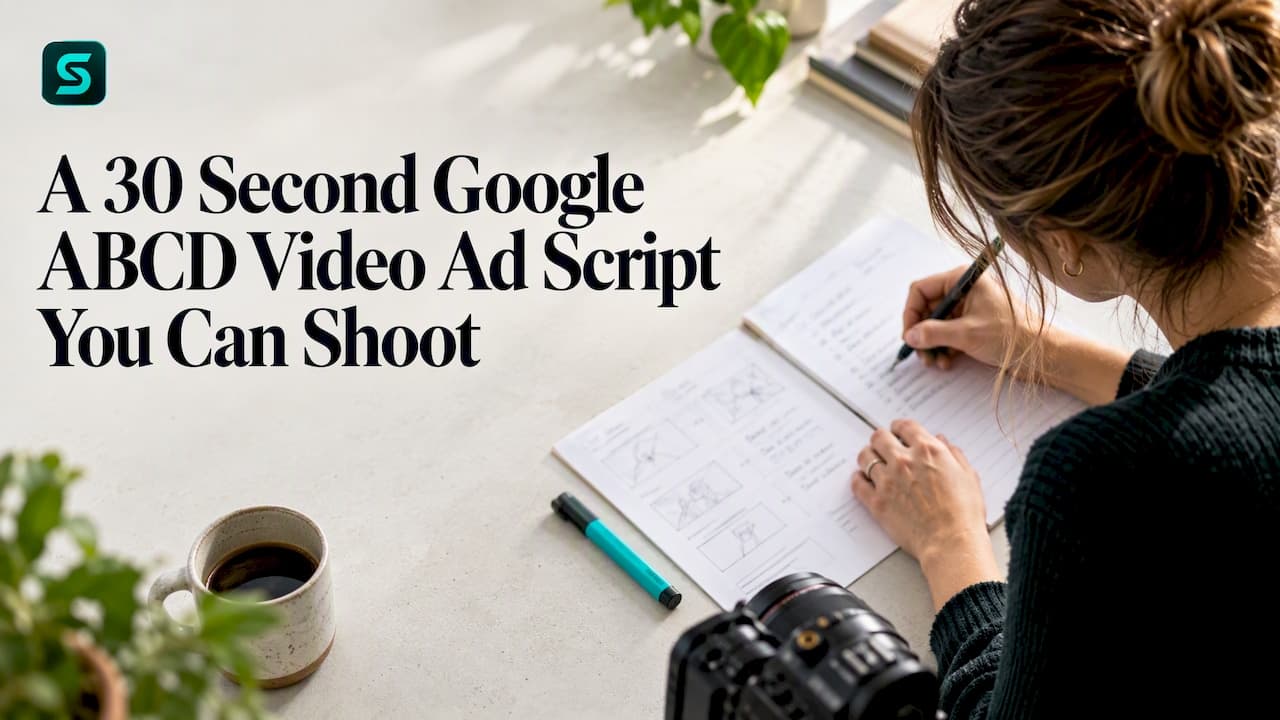 Video Ad Script: A 30 Second Google ABCD Template You Can Shoot