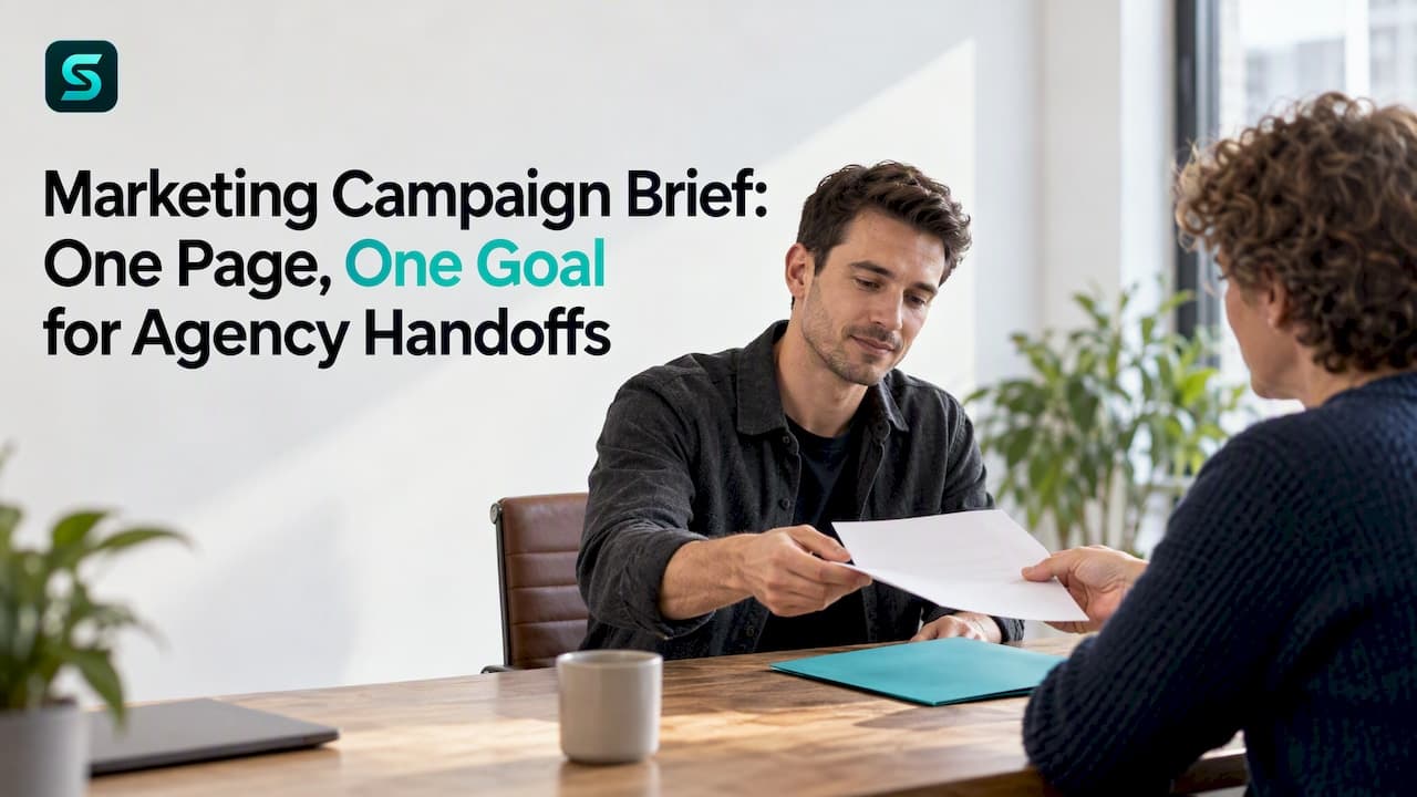 Marketing Campaign Brief: One Page, One Goal for Agency Handoffs